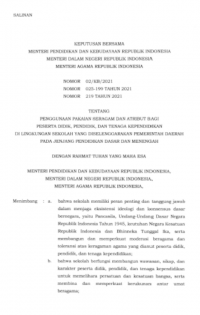 Surat Keputusan Bersama (SKB) 3 Menteri: Penggunaan Pakaian Seragam dan Atribut Bagi Peserta Didik, Pendidik, dan Tenaga Kependidikan Dasar dan Menengah